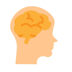 Brain Vector Flat Icon Design