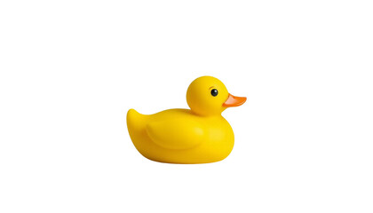 4k ULTRA HD TRANSPARENT Large Yellow Rubber Duck Isolated on Transparent Background
