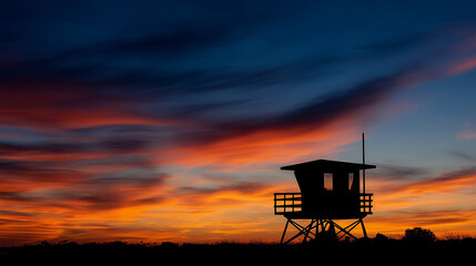 sunset in the desert