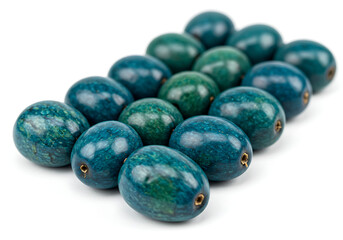 Vibrant Teal Oval Beads: Perfect for Jewelry Making