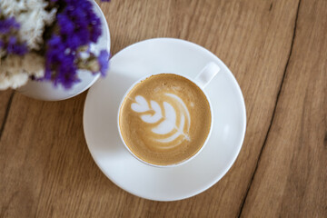 Barista coffee service concept.