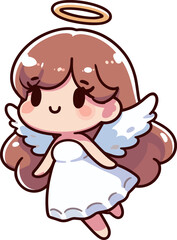 天使の女の子のイラスト