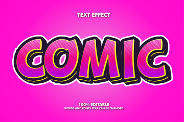 Pop art text effect editable