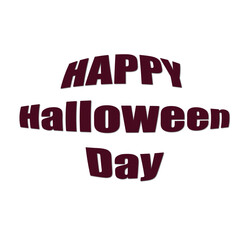 happy Halloween day poster header banner wallpaper cover design isolated on transparent background