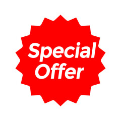 Special Offer Discount sticker Label, Discount Sale Label.