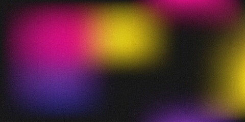 Black pink yellow abstract blurred background, gradient color, poster header banner wallpaper cover design