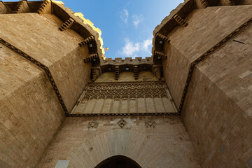 Serranos Towers the historical landmark in Valencia Spain