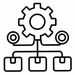 gear icon vector illustration