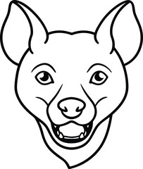 vector illustration of a dog