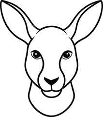 vector illustration of a donkey