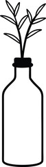 vector illustration of a bottle of water