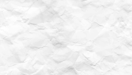 Clean white paper, wrinkled, abstract background Texture. Grunge wrinkled white color paper textured background