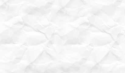 Clean white paper, wrinkled, abstract background Texture. Grunge wrinkled white color paper textured background