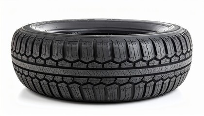 car tire on white background