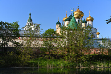 View of the Ipatiev Monastery from the Museum of Wooden Architecture in Kostroma.