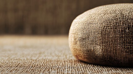 Close-up of a natural fabric texture.