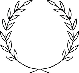 golden laurel wreath