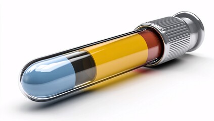 Digital water testing tool in 3D, isolated on a clean white background