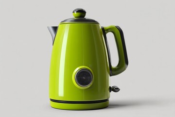 Icon of an electric kettle with a protective boil-dry feature in 3D format