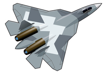 The Su-57 is a fifth—generation Russian multi-role fighter aircraft