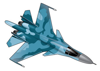 The Su-34 is a Russian multi-role fighter-bomber.