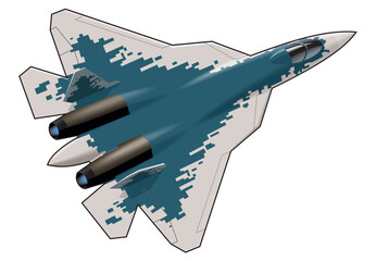 The Su-57 is a fifth—generation Russian multi-role fighter aircraft