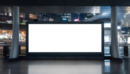 billboard in the city,Free billboard mockup