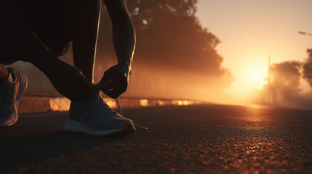 silhouette of a woman on the beach - Powered by Adobe