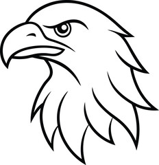 eagle head vector illustration