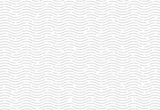 Modern stylish pattern texture. Repeating curve wave lines. Monochrome on white background. Trendy graphic design.	