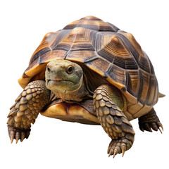 horsfield tortoise reptile pet isolated background brown shell pattern wildlife animal exotic land turtle
