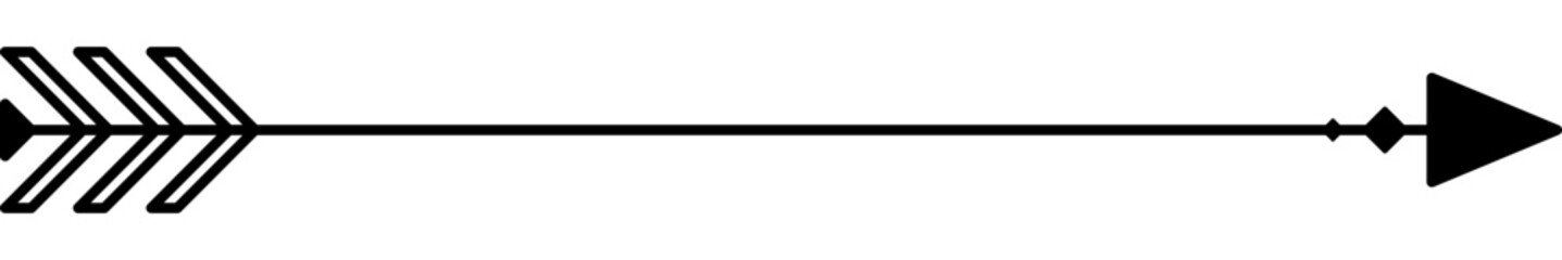 Arrow minimalist hand drawing doodle element