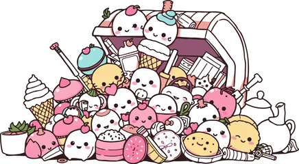 easter card with bunny and eggs