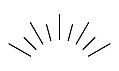 シンプルな気付き線・アクセント