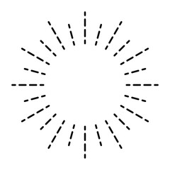 Obraz premium ドットの気付き線・アクセント