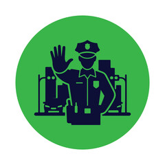 Urban Traffic Flow Illustration with Road Signs and Vehicles – Vector Design