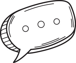 podcast element illustration hand drawn sketch vector, music, sound, headphone, mic coffee