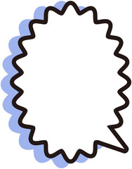 Comic Explosion Speech Bubble