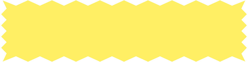 Zigzag wavy edge label sticker
