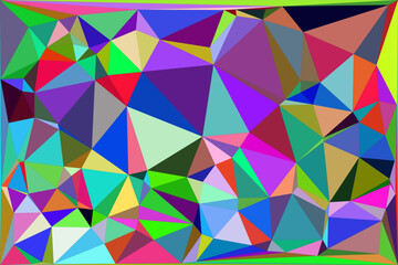 Abstract multicolor triangle background. Polygonal vector design in illustrator. Polygonal color background. Colorful polygonal background. colorful mosaic geometric background design with triangles