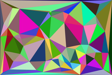 Abstract multicolor triangle background. Polygonal vector design in illustrator. Polygonal color background. Colorful polygonal background. colorful mosaic geometric background design with triangles