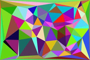 Abstract multicolor triangle background. Polygonal vector design in illustrator. Polygonal color background. Colorful polygonal background. colorful mosaic geometric background design with triangles