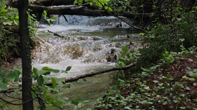 Bachkovo waterfalls cascade in Rhodopes Mountain, Plovdiv region, Bulgaria