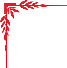 Fototapeta premium Decorative Corner Ornament Vector