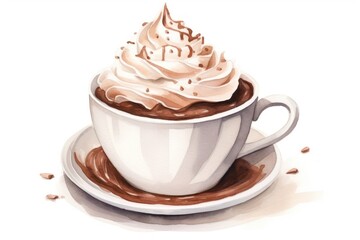 Chocolate dessert coffee drink.