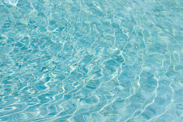 abstract blue color water wave in swimming pool pure natural swirl pattern texture