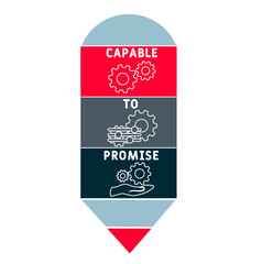 CTP - Capable to Promise acronym. business concept background. vector illustration concept with keywords and icons. lettering illustration with icons for web banner, flyer, landing