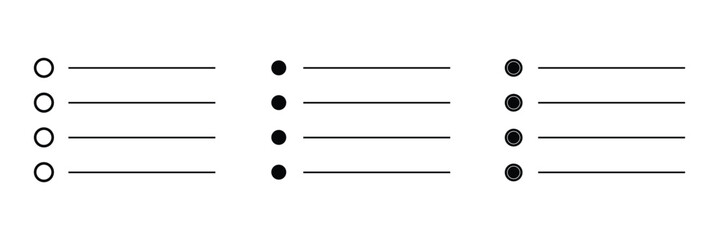 Bullet Vector Glyph Icon Design on white background.