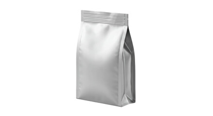 Blank White Stand Up Foil Pouch Packaging Mockup
