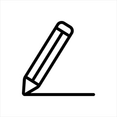 Obraz premium pencil line icon, vector illustration